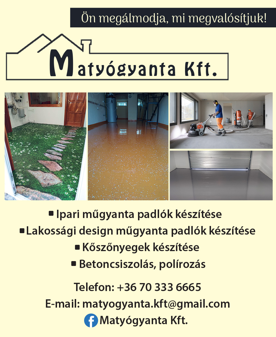 műgyanta padló Hatvan